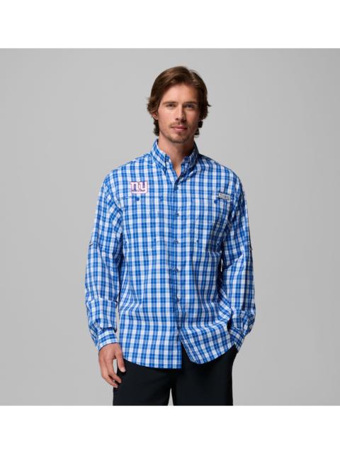 Columbia Men's PFG Super Tamiami Long Sleeve Shirt - New York Giants