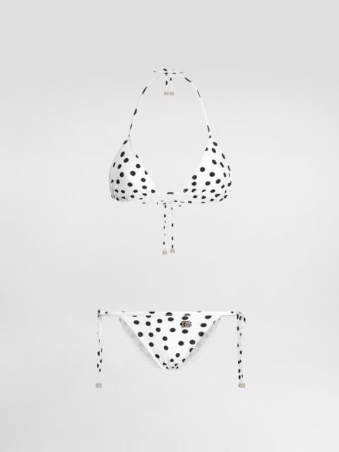 Dolce & Gabbana Polka-dot triangle bikini