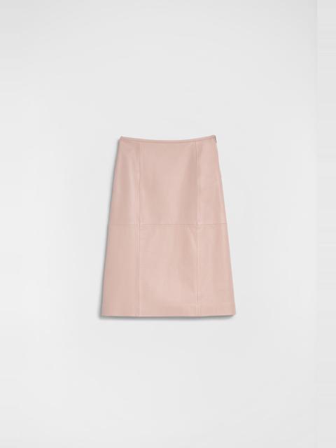 Jil Sander Leather Skirt