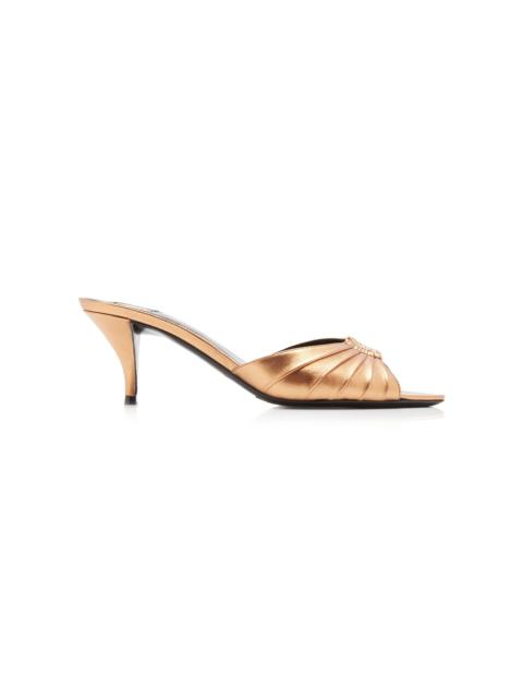 SAINT LAURENT Babylone Leather Mules