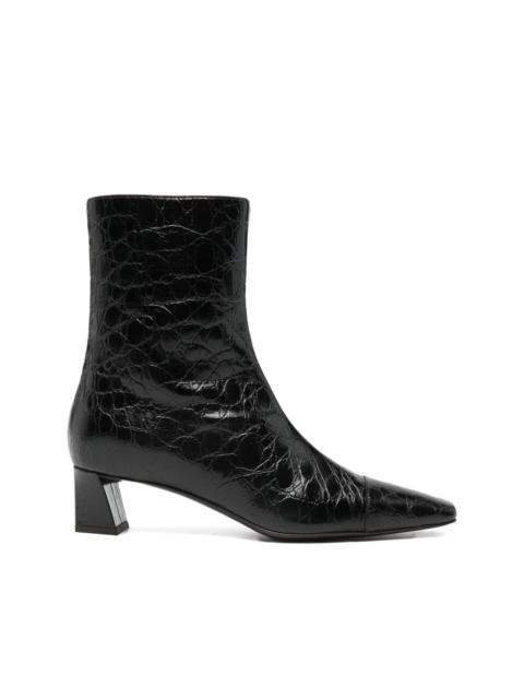 Giuseppe Zanotti crocodile-effect block-heel boots