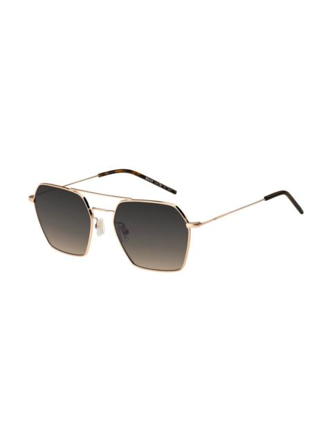 BOSS STEEL SUNGLASSES WITH DOUBLE BRIDGE