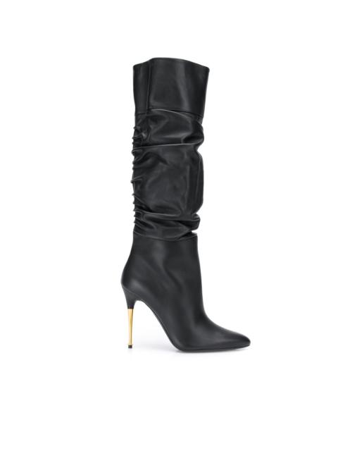 TOM FORD ruched calf high boots