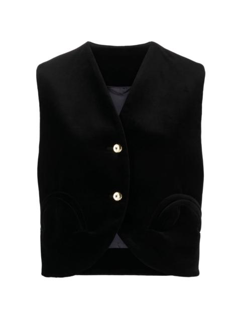 BLAZÉ MILANO Jealousy Gliss velvet waistcoat