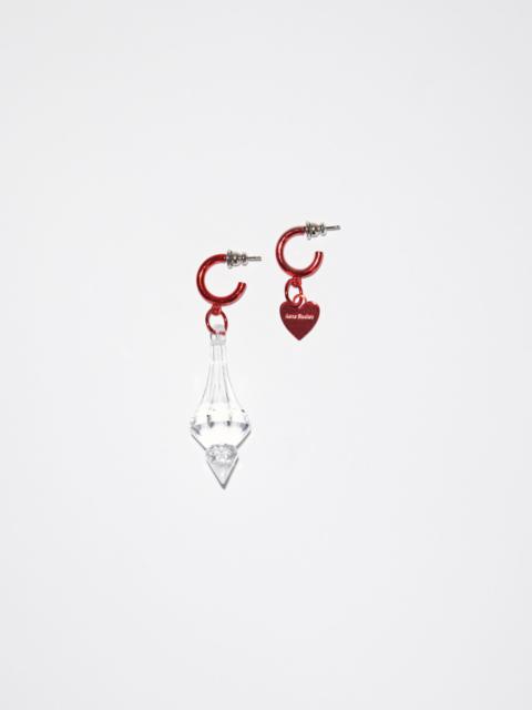 Acne Studios Chandelier earrings - Red