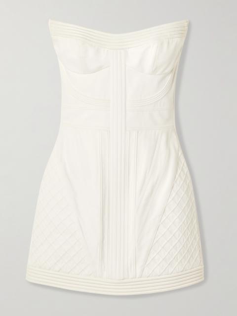 Zimmermann Rebellion Strapless Cotton Mini Dress