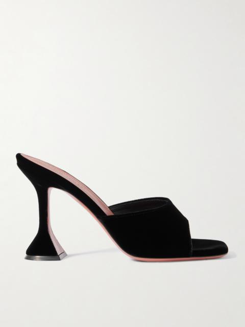 Amina Muaddi Lupita Velvet Mules