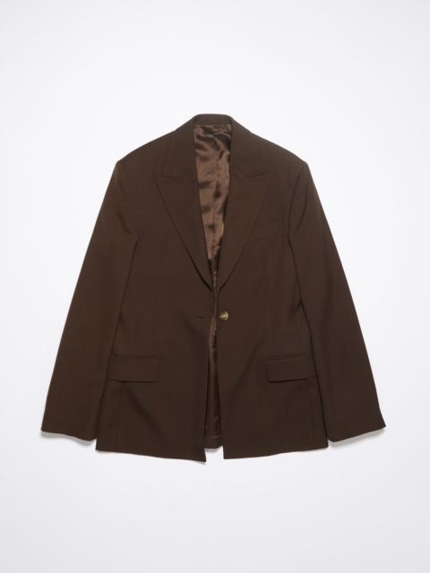 Regular fit suit jacket - Chestnut brown