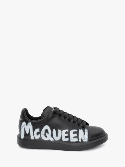 Alexander McQueen Online Exclusive - Mcqueen Graffiti Oversized Sneaker in Black/white