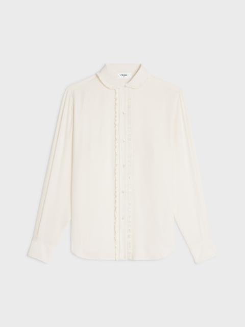 CELINE loose shirt in silk crepe