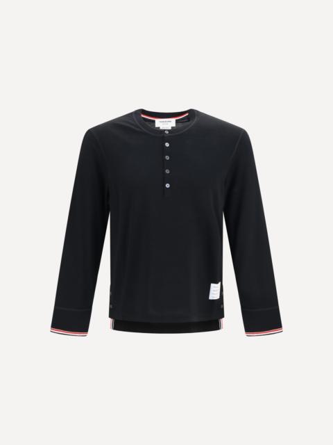 Thom Browne Buttoned Sweater with RWB cuffs