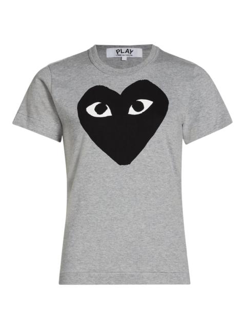 Comme des Garçons PLAY Women's Heart Logo Cotton T-Shirt - Grey