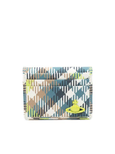MAN CARD HOLDER - FLURO TARTAN