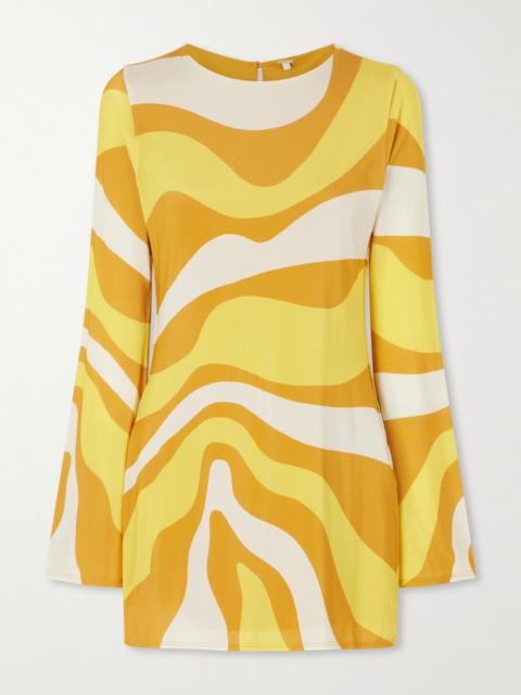 CALA de la CRUZ Maisha Printed Jersey Mini Dress