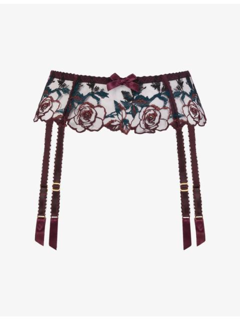 Agent Provocateur Callypso Floral Mesh Suspender