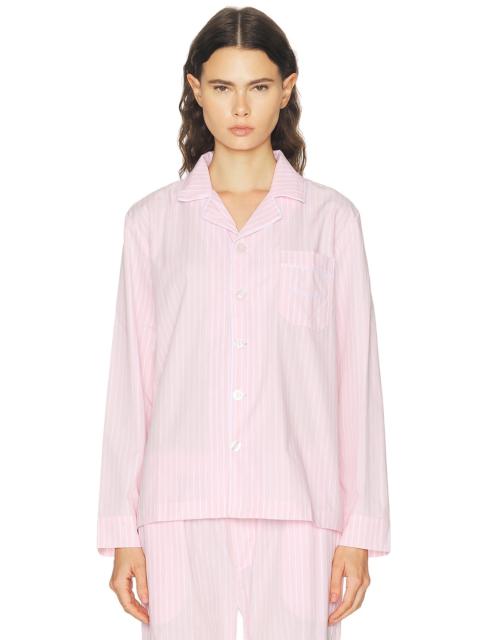 Sporty & Rich Signature Logo Pajama Top