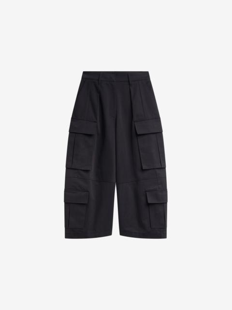 The Frankie Shop Villeron Cropped Cargo Pants - Dark Grey