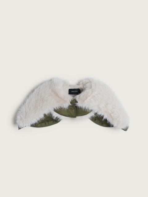 Simone Rocha Split Faux Fur Zip Hood