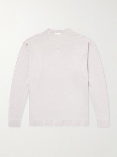 ATON Linen and Cotton-Blend Sweater