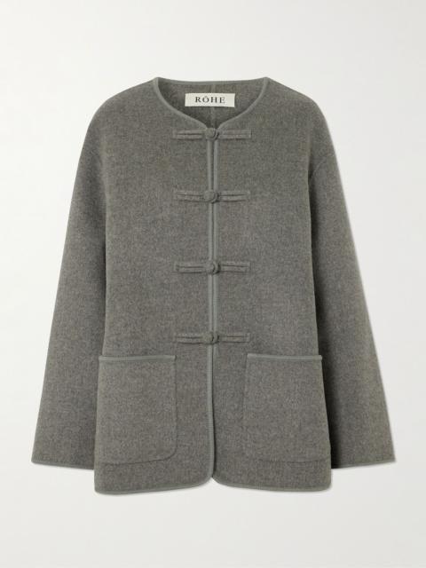 RÓHE Oversized wool and cashmere-blend jacket Gray