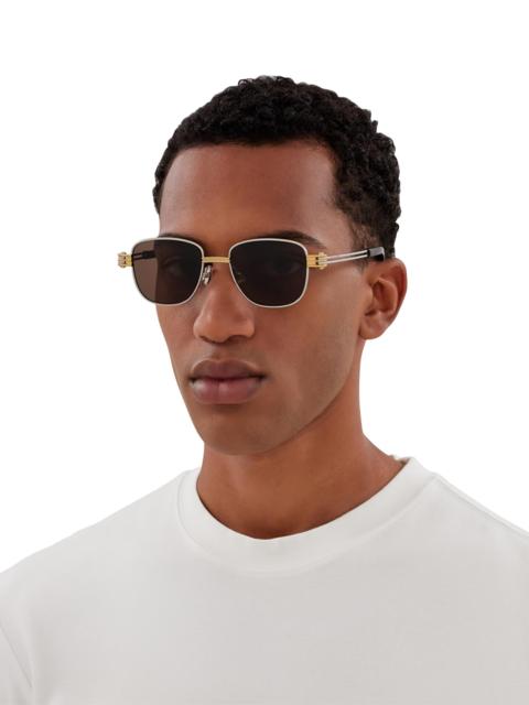 Bottega Veneta Women's 51MM Rectangular Sunglasses - Brown Silver