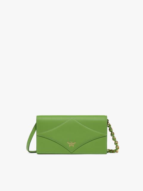 MCM Diamond Chain Wallet in Calf Leather