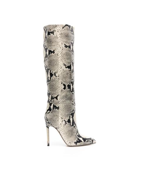 PARIS TEXAS 105mm snakeskin-effect boots
