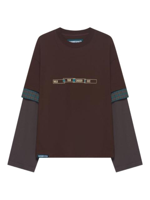 NAMESAKE long sleeve layered T-shirt