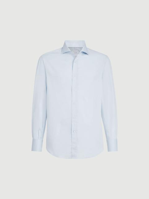 Brunello Cucinelli Twill shirt with spread collar