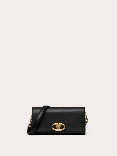 Valentino VLOGO THE BOLD EDITION WALLET WITH SHOULDER STRAP IN NAPPA