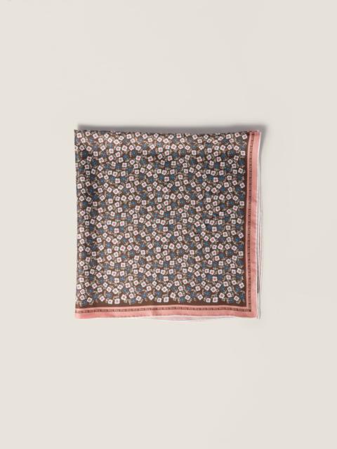 Miu Miu Printed twill scarf