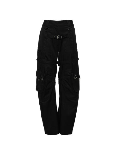 Off-White CO cotton straight-leg trousers