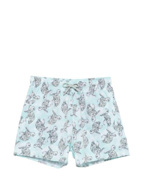 EMPORIO ARMANI turtle print swim shorts
