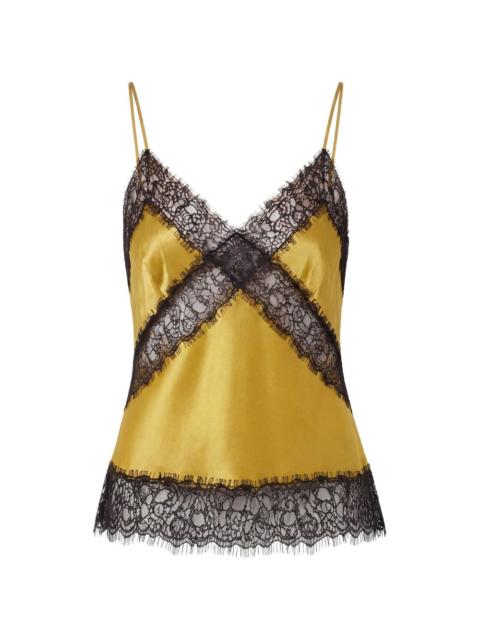 NICHOLAS lace-trim top