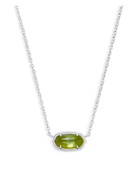 KENDRA SCOTT Elisa Gold Pendant Necklace in Peridot Illusion