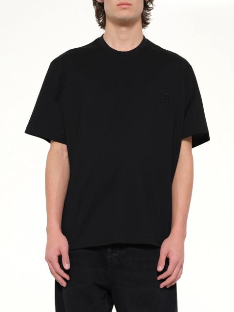 Wooyoungmi Baseball Logo T-Shirt in Black