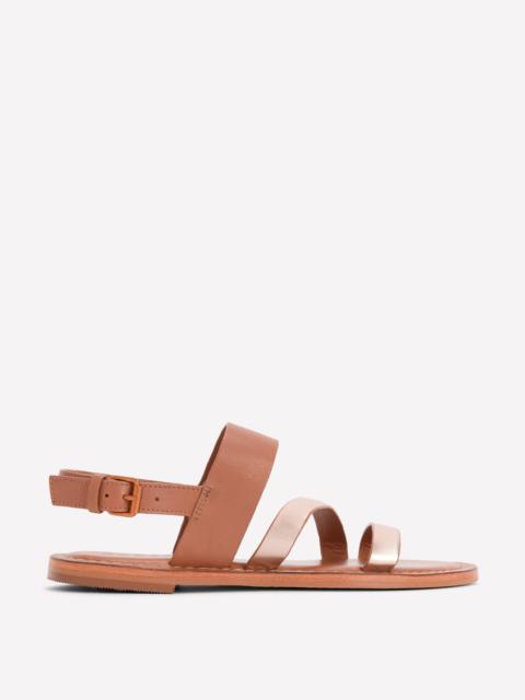 BODEN Asymmetric Sandal-Tan/Gold