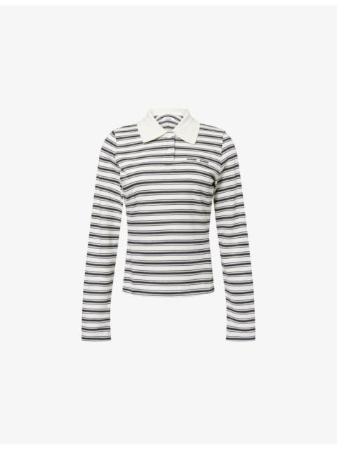 SAMSØE SAMSØE Sadonell Long-Sleeve Stretch-Knit Rugby Top