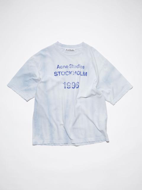 Acne Studios Logo stamp t-shirt - Pale blue