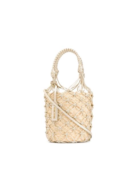 Miu Miu woven bucket bag