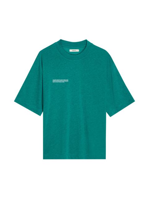 PANGAIA Mens DNA Frutfiber T-Shirt - Scarab Teal