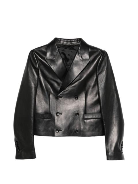 TOM FORD double-breasted leather jacket