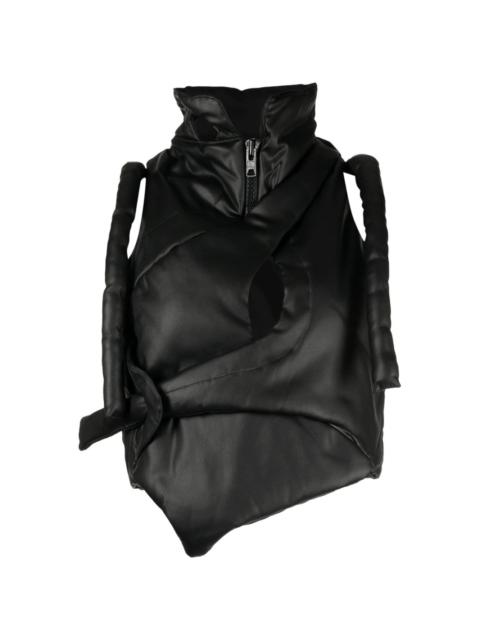 OTTOLINGER high-neck zip-up padded cropped vest