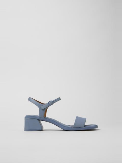 CAMPER Kora Sandal Blue Leather Sandals for Women.