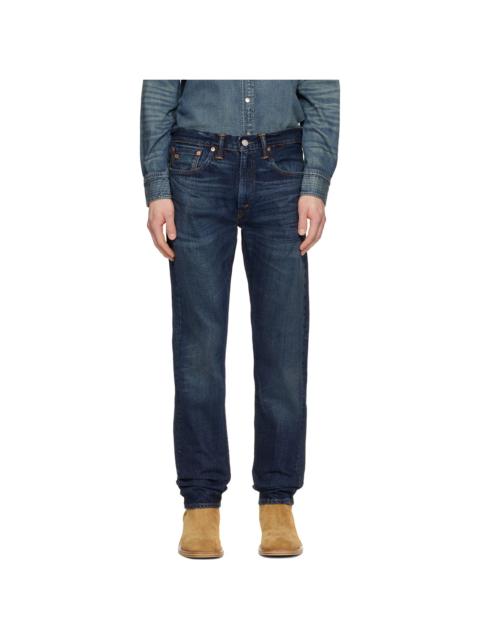Navy High Slim Bayview Selvedge Jeans