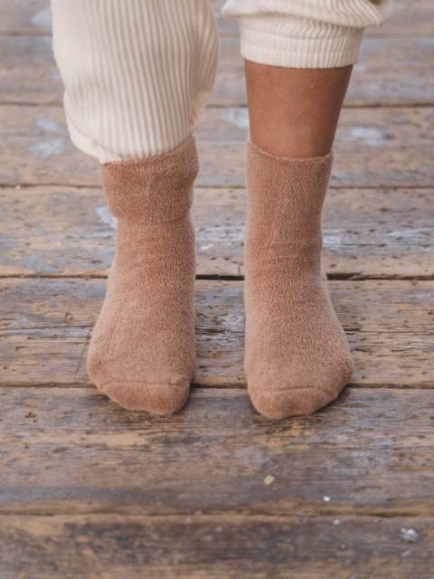 BASERANGE Buckle Overankle Socks - Textured Organic Cotton