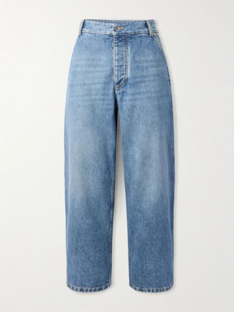 Bottega Veneta Cropped high-rise straight-leg jeans Mid denim