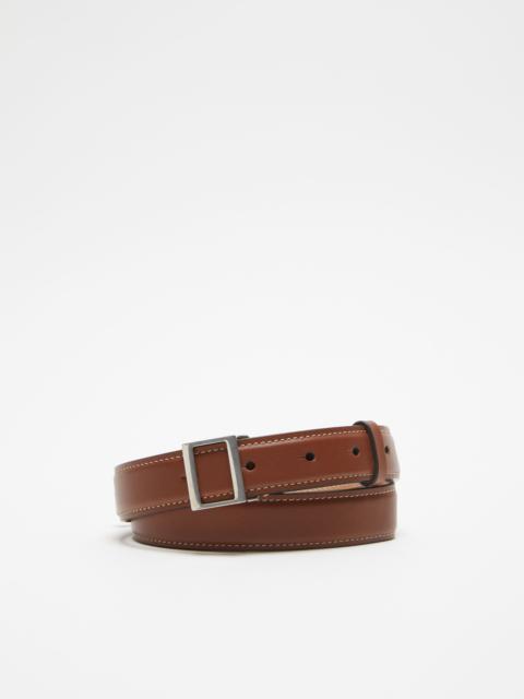 Acne Studios Leather buckle belt - Brown