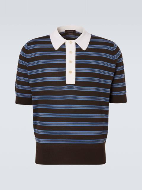 WALES BONNER Breeze striped wool polo sweater