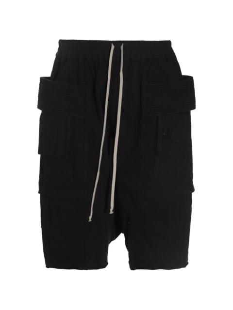 drawstring multi-pocket shorts
